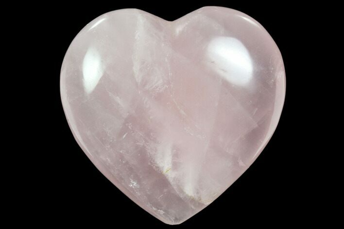 Polished Rose Quartz Heart - Madagascar #63032